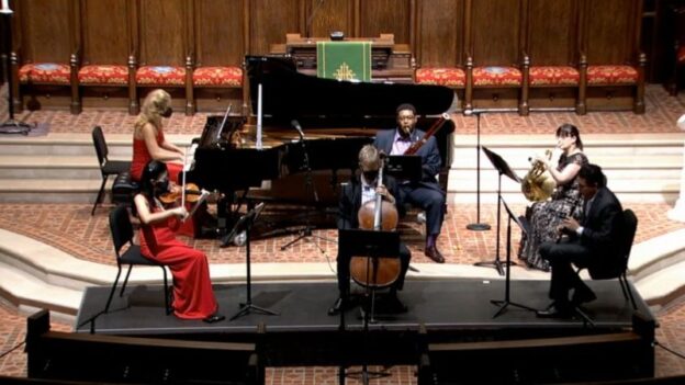 Atlanta Chamber Players perform the world premiere of "CROW" by David Kirkland Garner. (source: video frame capture)