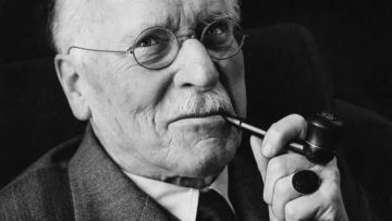 Swiss psychiatrist Carl Gustav Jung, founder of analytical psychology.