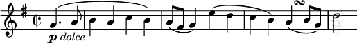 Haydn Op 76 No 3 m2 incipit (notation)