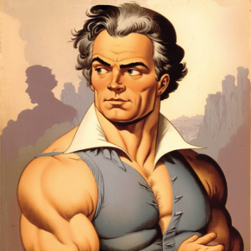 Beethoven, comic book superhero.