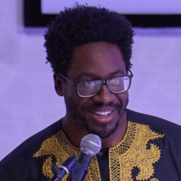 Composer Kyle Rivera, at Friday's ACP concert. (credit: Chris Helton)