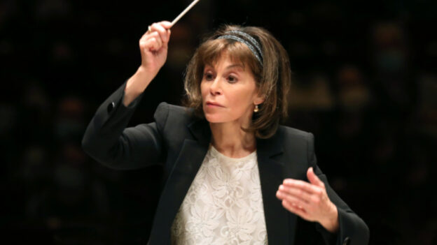 Conductor JoAnn Falletta. (credit: Steve J. Sherman)