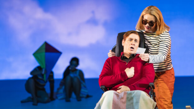 Lucas Meachem and Sasha Cooke in The Diving Bell and the Butterfly. (credit: Kyle Flubacker)