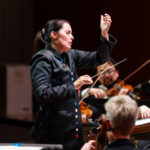 Guest conductor Lina Gonzalez-Granados leads the Atlanta Symphony Orchestra, April 25, 2024. (credit: Raftermen)