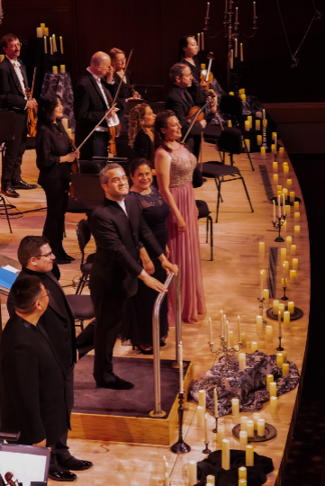 From lower left: Wei Wu,  Eric Ferring,  Andrew Grams, Leah Wool, and Kirsten MacKinnon. (credit: John Hansen Photography 