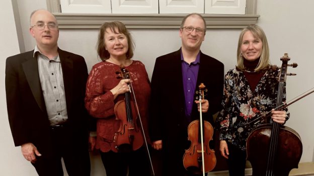 L-R: Joe Meyer, Tatiana Karpova, Vasily Gorkovoy, and Tanja Bechtler of the Bechtler Ensemble. (courtesy of the Bechtler Ensemble)