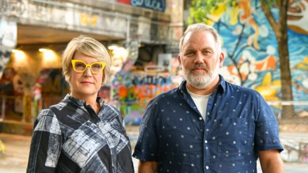 Jan Berry Baker and Stuart Gerber of Bent Frequency. (bentfrequency.com)