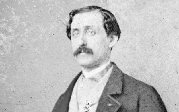Louis Moreau Gottschalk, detail from a photo by Matthew Brady, made sometime in the late 1850s–early 1860s (public domain)