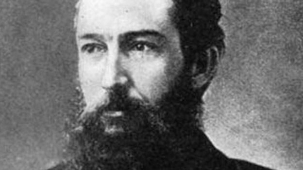 Poet, composer, and flutist Sidney Lanier. (historical image, Library of Congress)