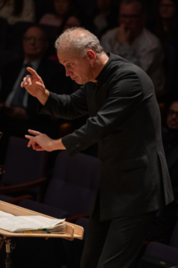 NCS music director Carlos Miguel Prieto leads Copland's "Symphony No. 3," Oct. 17, 2025. (courtesy of NC Symphony)