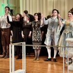 The company of Atlanta Baroque Orchestra’s ‘Acis and Galatea’ takes a bow at the Nov. 15 performance at Glenn Memorial UMC. (credit: Carson Malone)