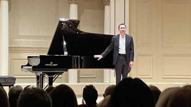Alexander Kobrin at Carnegie Hall, November 6, 2025. (credit: Gail Wein)