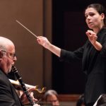 Clarinetist Gregory Raden solos and conductor Shira Samuels-Shragg leads the Dallas Symphony Orchestra in Jonathan Cziner’s ‘Clarinet concerto.” (credit: Sylvia Elzafon/DSO)