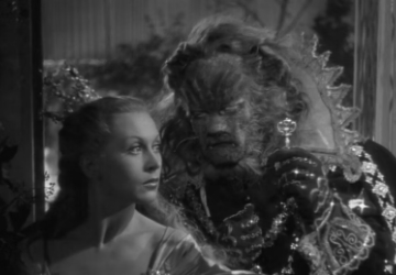 Film still: In a pivotal moment, the Beast entrusts Belle with the key to his mysterious world.