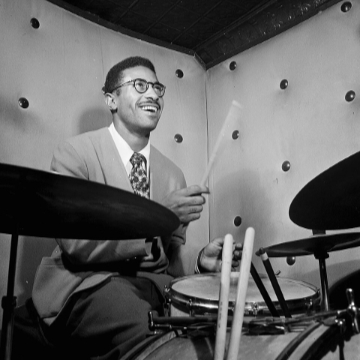 Max Roach, ca. 1947.(credit: William P. Gottlieb/Library of Congress)