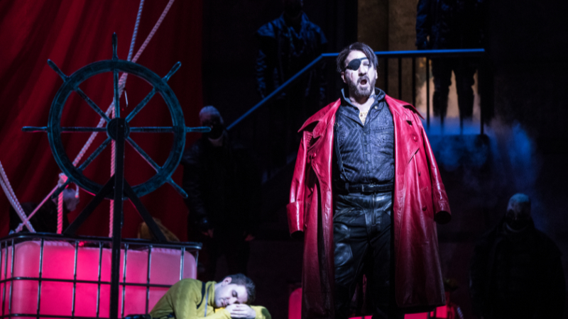 Wayne Tigges sings the role of the ghostly Dutchman in a 2017 production of Wagner’s ‘The Flying Dutchman’ at The Atlanta Opera. (credit: Jeff Roffman)