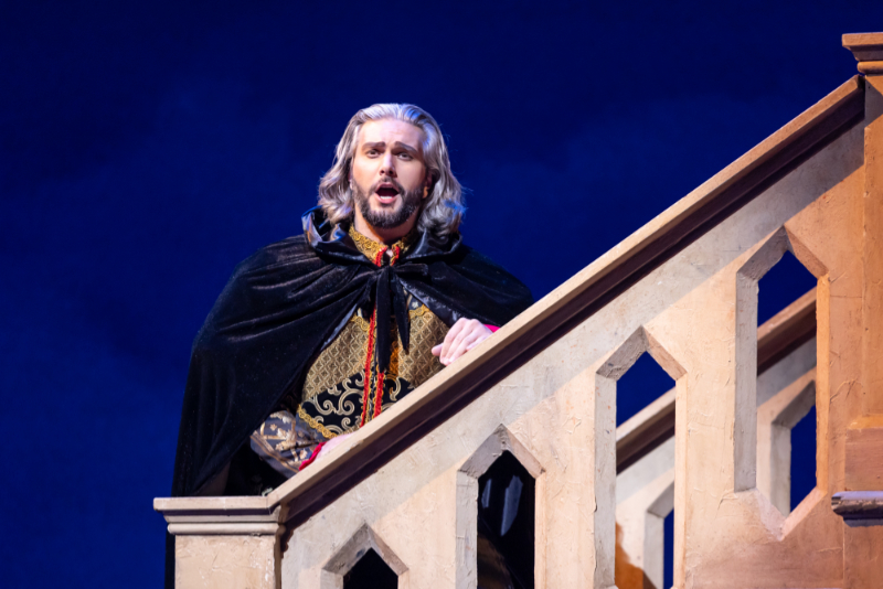 Andrew Manea (Count di Luna) in North Carolina Opera’s ‘Il trovatore.’ (credit: Eric Waters)