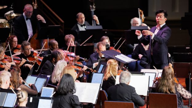 Music Director Henry Cheng leads the Johns Creek Symphony Orchestra in its 2025-26 season finale. (credit: Ken Ortloff)