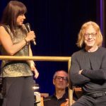 Conductor Sarah Hicks and composer Danny Elfman with the Pittsburgh Symphony at Heinz Hall (credit: William Ford)