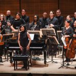 The American Composers Orchestra led by conductor-pianist Rei Hotoda. (credit: Alfred Kan)