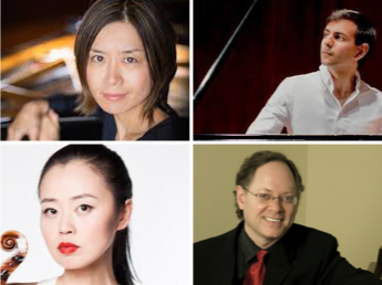 Clockwise from upper left: Jasmin Arakawa, Vijay Venkatesh, William Ransom., Yinzi Kong.