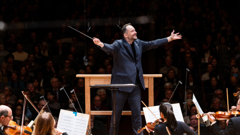 Music director Andris Nelsons conducts the Boston Symphony Orchestra, January 22, 2026. (credit: Robert Torres)