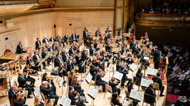 The Boston Symphony Orchestra performs Tchaikovsky's Symphony No. 5 under the baton of Andris Nelsons, October 16, 2025. (credit: Robert Torres)