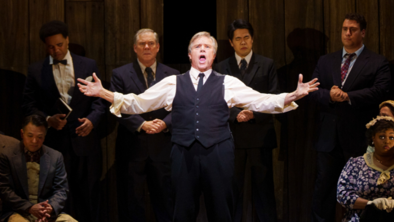 Rod Gilfry as Reverend Olin Blitch in Carlisle Floyd’s ‘Susannah’ at Houston Grand Opera. (credit: Michael Bishop)